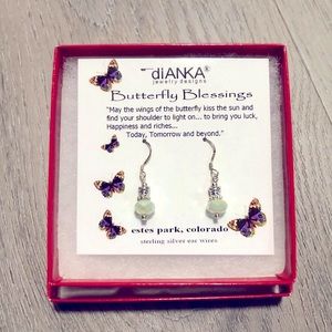 🆕 Sterling Silver Butterfly Earrings
